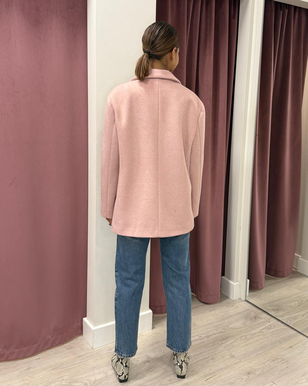 Vicolo - Giacca cappotto over con spille Art. TF2012 ROSA