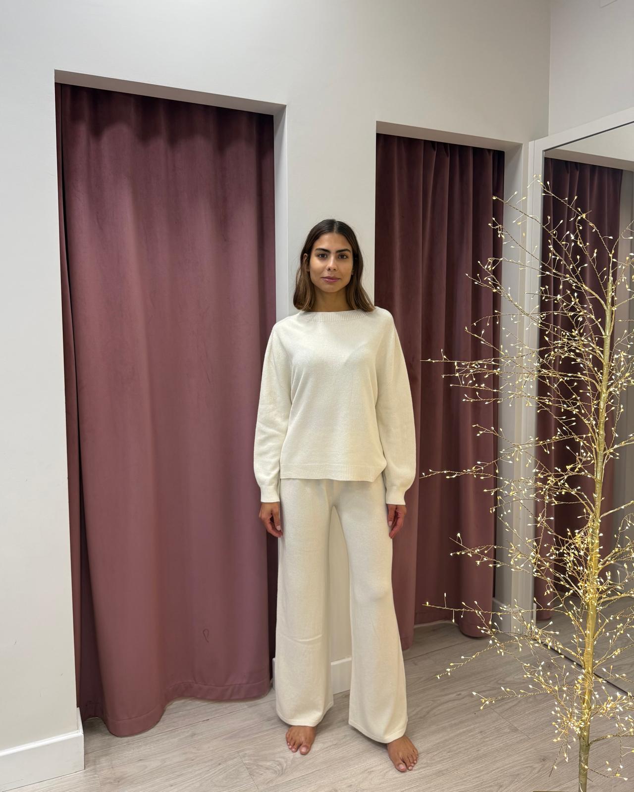 COMPLETO MAGLIA E PANTALONE HNC-P023 BURRO