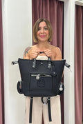 Zaino Ambre Med Pocket Tekno Fabric Black