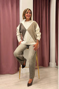 MAGLIA A ROMBI MISTO ALPACA TE//W6HMJ02