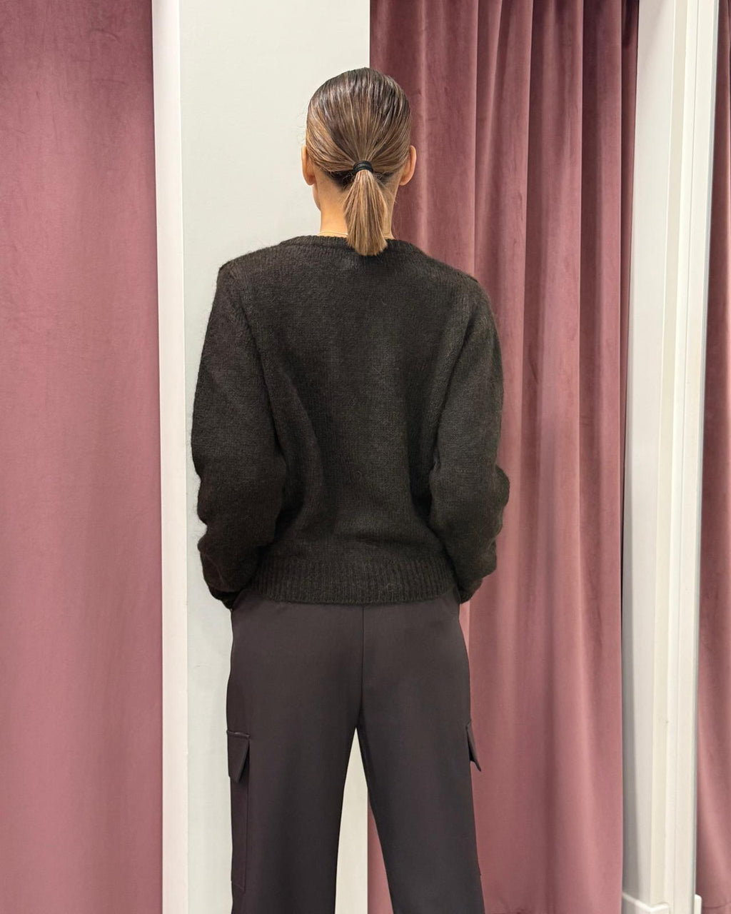 Vicolo - Cardigan girocollo Art. 55195F MORO