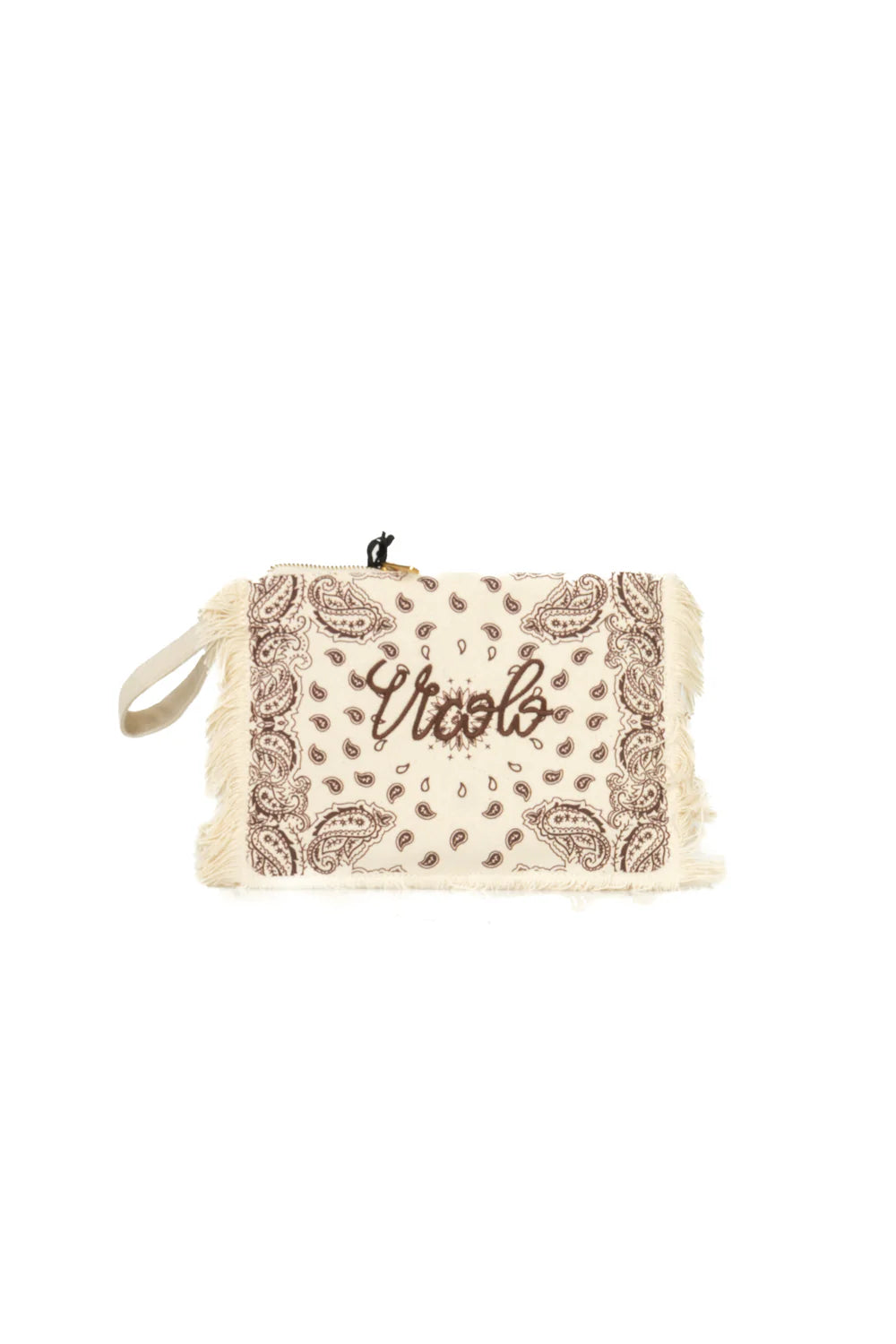 Vicolo - Pochette in canvas fantasia bandana con frange Art. XAB0049