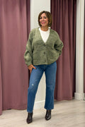 Cardigan scollo V  MILITARE HAVEONE