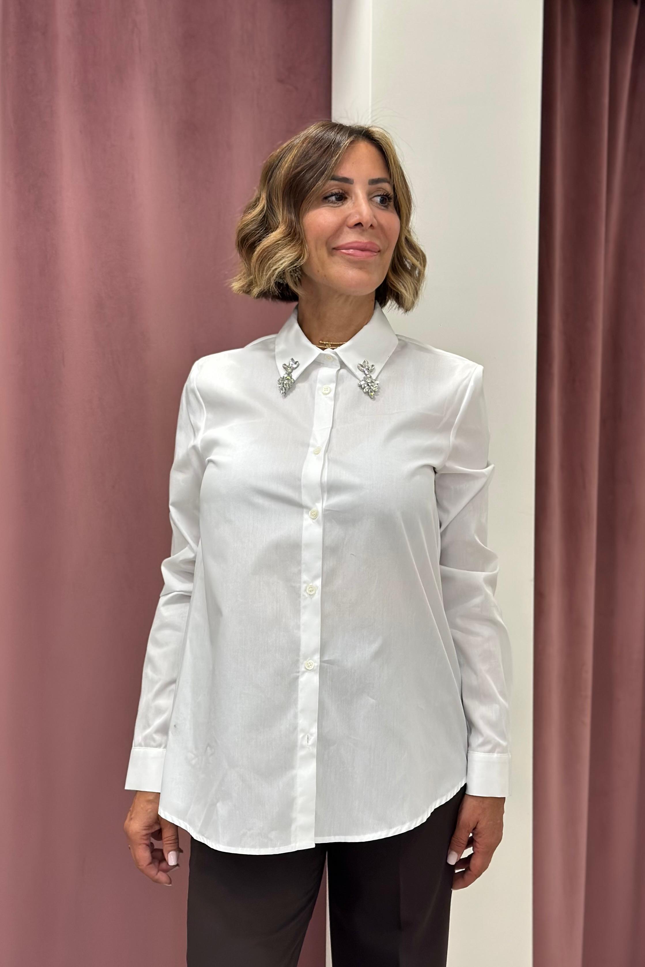 CAMICIA BIANCA CON DETTAGLI RAC0013 VICOLO