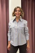 CAMICIA RIGHE CNO-R033 HAVEONE