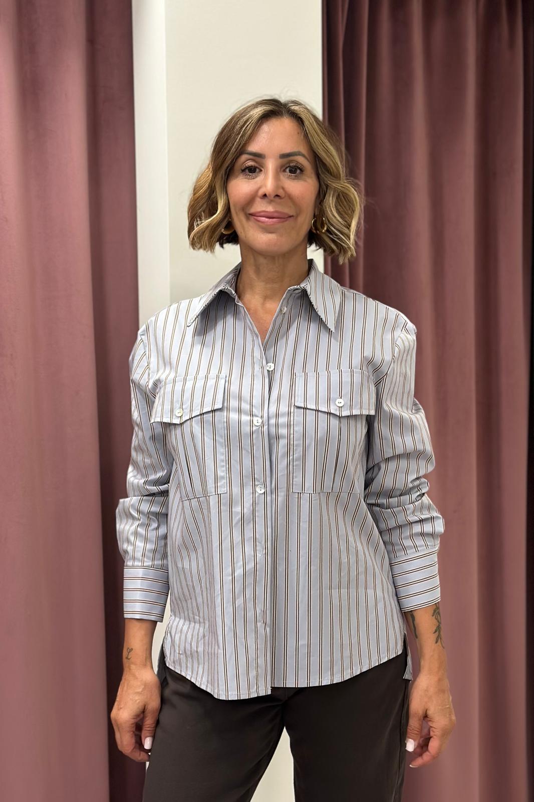 CAMICIA RIGHE CNO-R033 HAVEONE