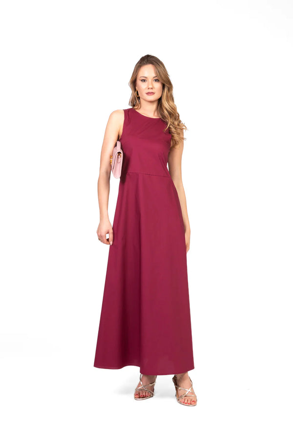 Vicolo - Abito trapezio in cotone Art. TD0650 ROSSO INDIA