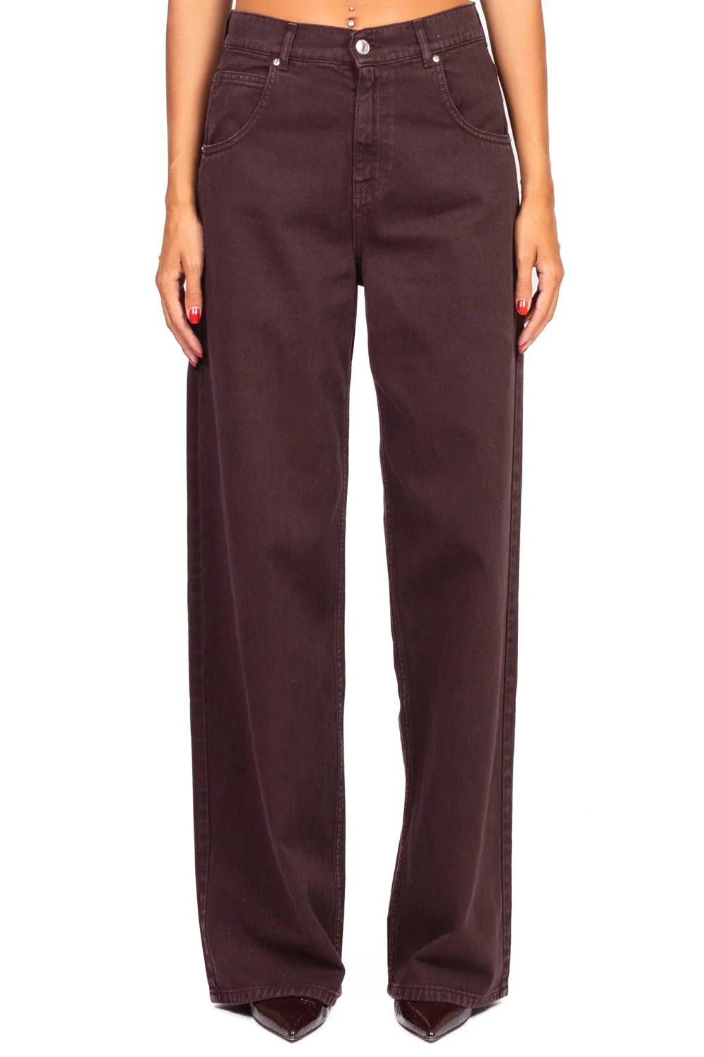 Vicolo-Jeans MIA fit wide leg - cioccolato DF5109