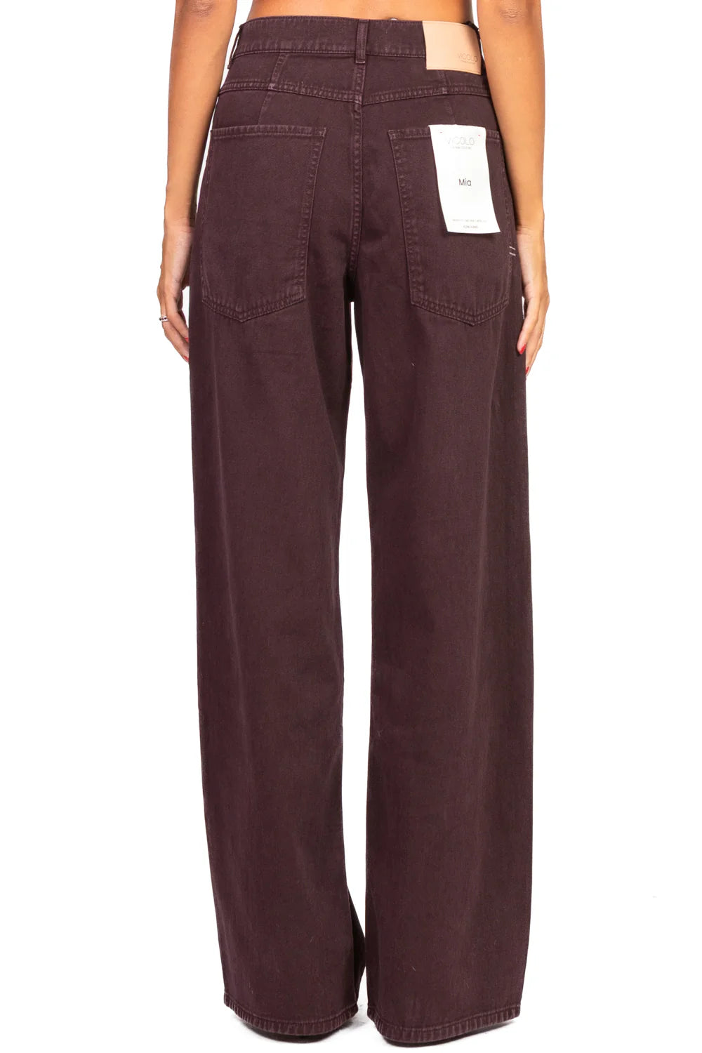 Vicolo-Jeans MIA fit wide leg - cioccolato DF5109