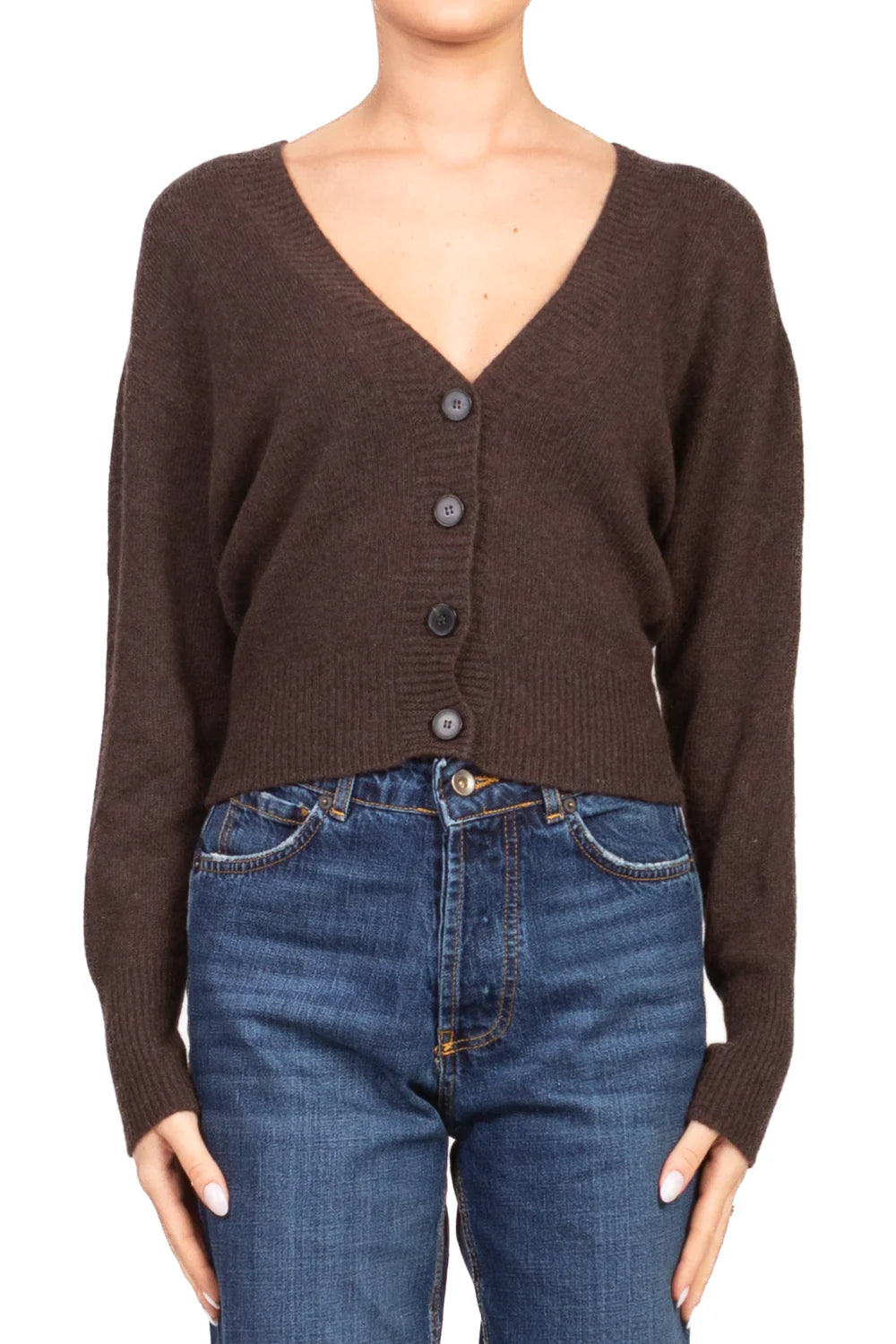 Vicolo - Cardigan crop scollo a v Art. 77282F