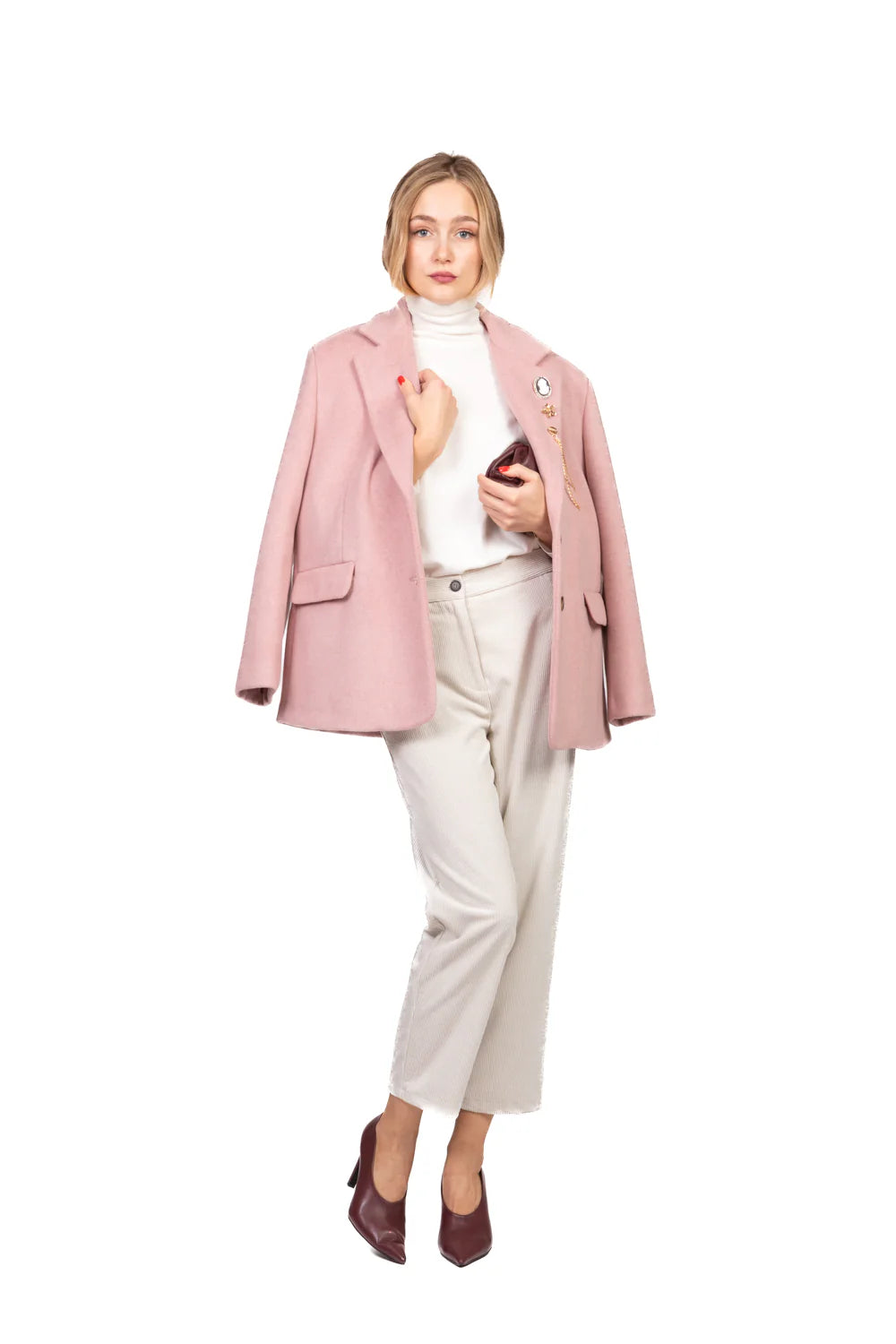 Vicolo - Giacca cappotto over con spille Art. TF2012