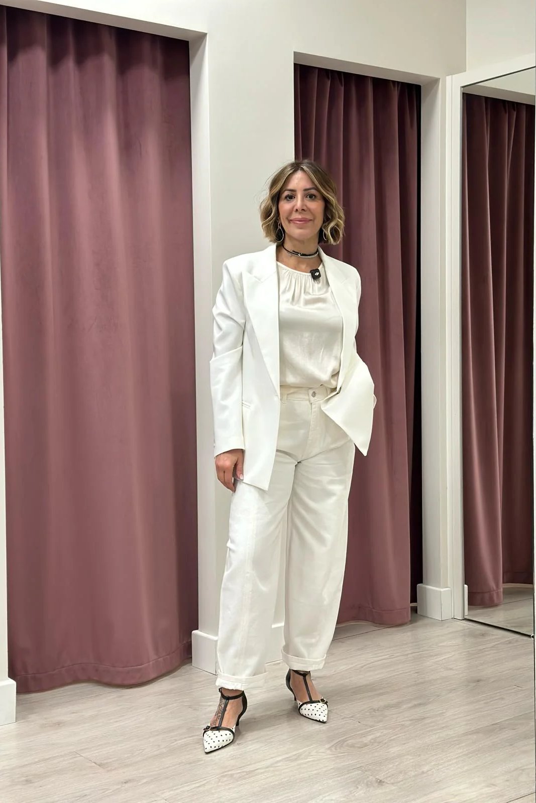 Jeans Chiara Barrel Bianco DAB5150