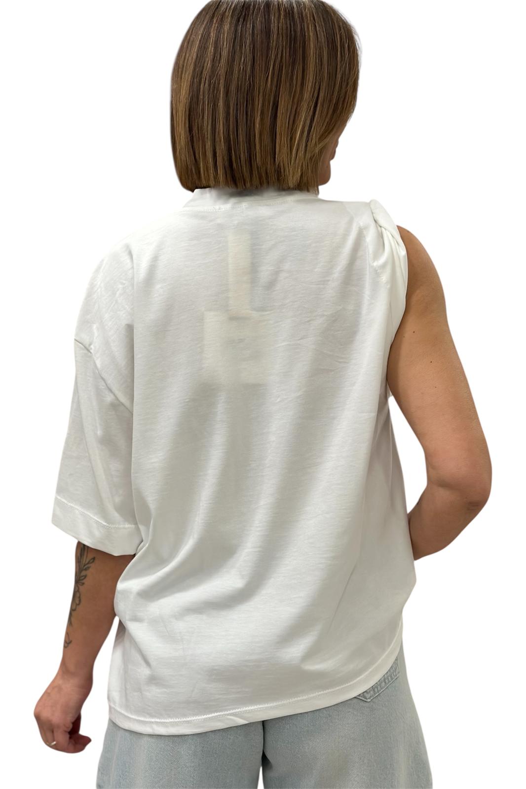 T-SHIRT BIANCA TENSIONE IN