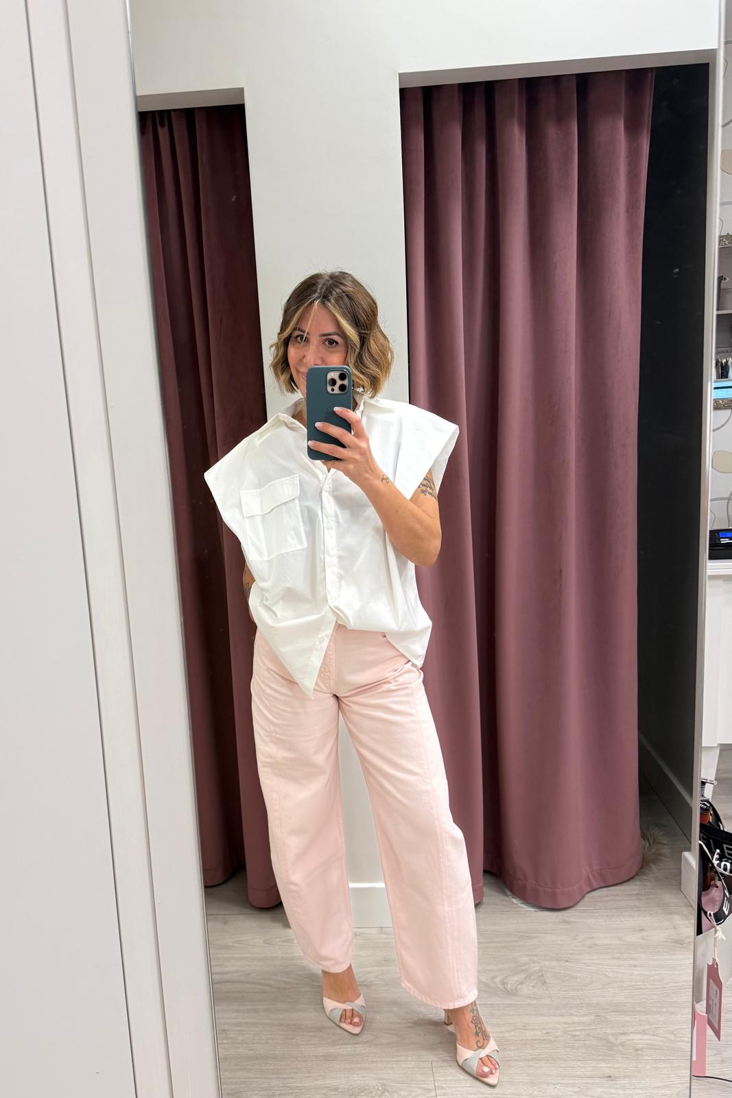 Jeans Chiara Barrel Rosa New In
