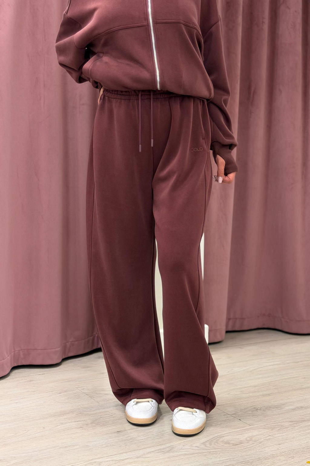 Pantalone tuta con coulisse in vita VICOLO BORDEAUX