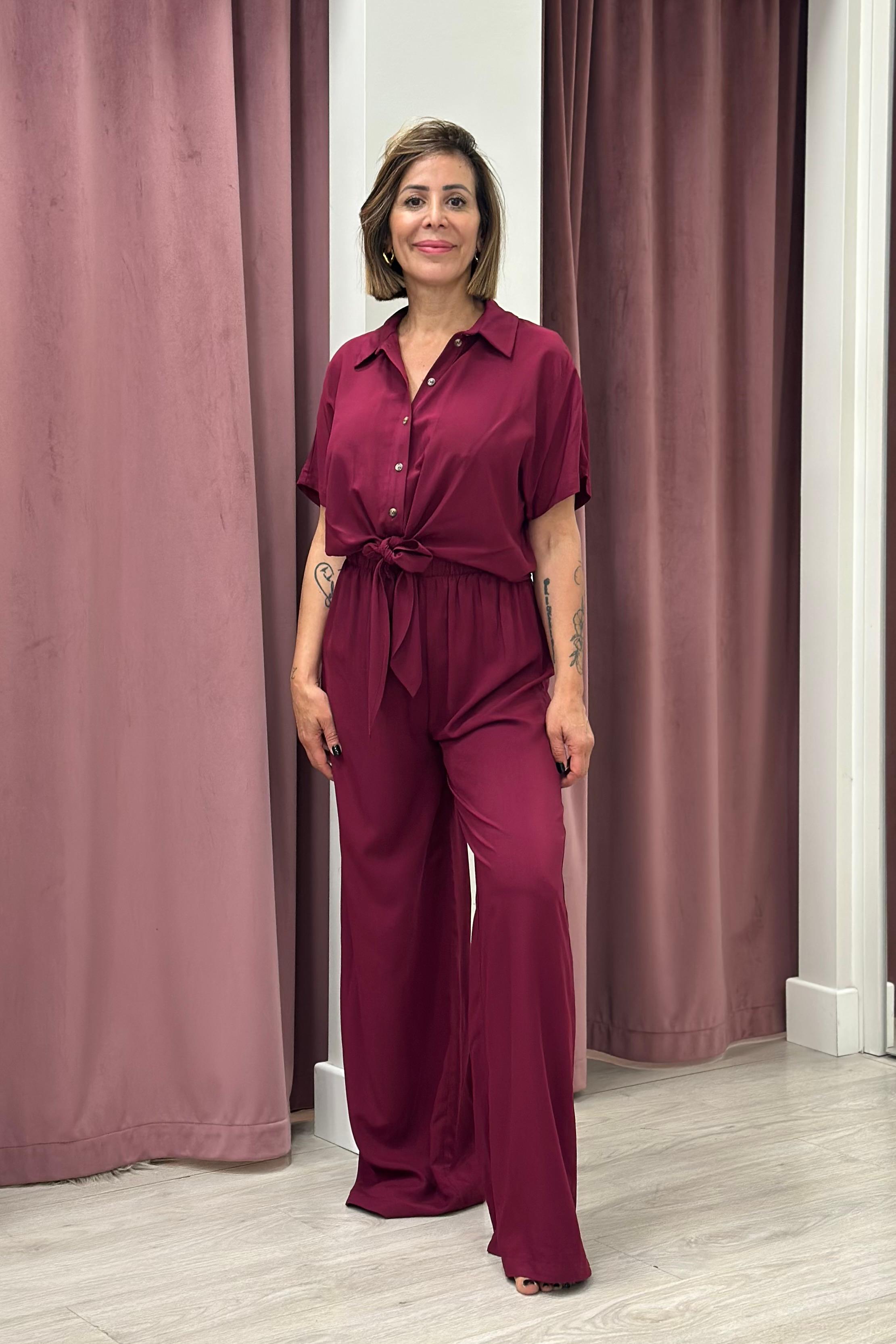 CAMICIA HAVEONE CIA-Q437 BURGUNDY