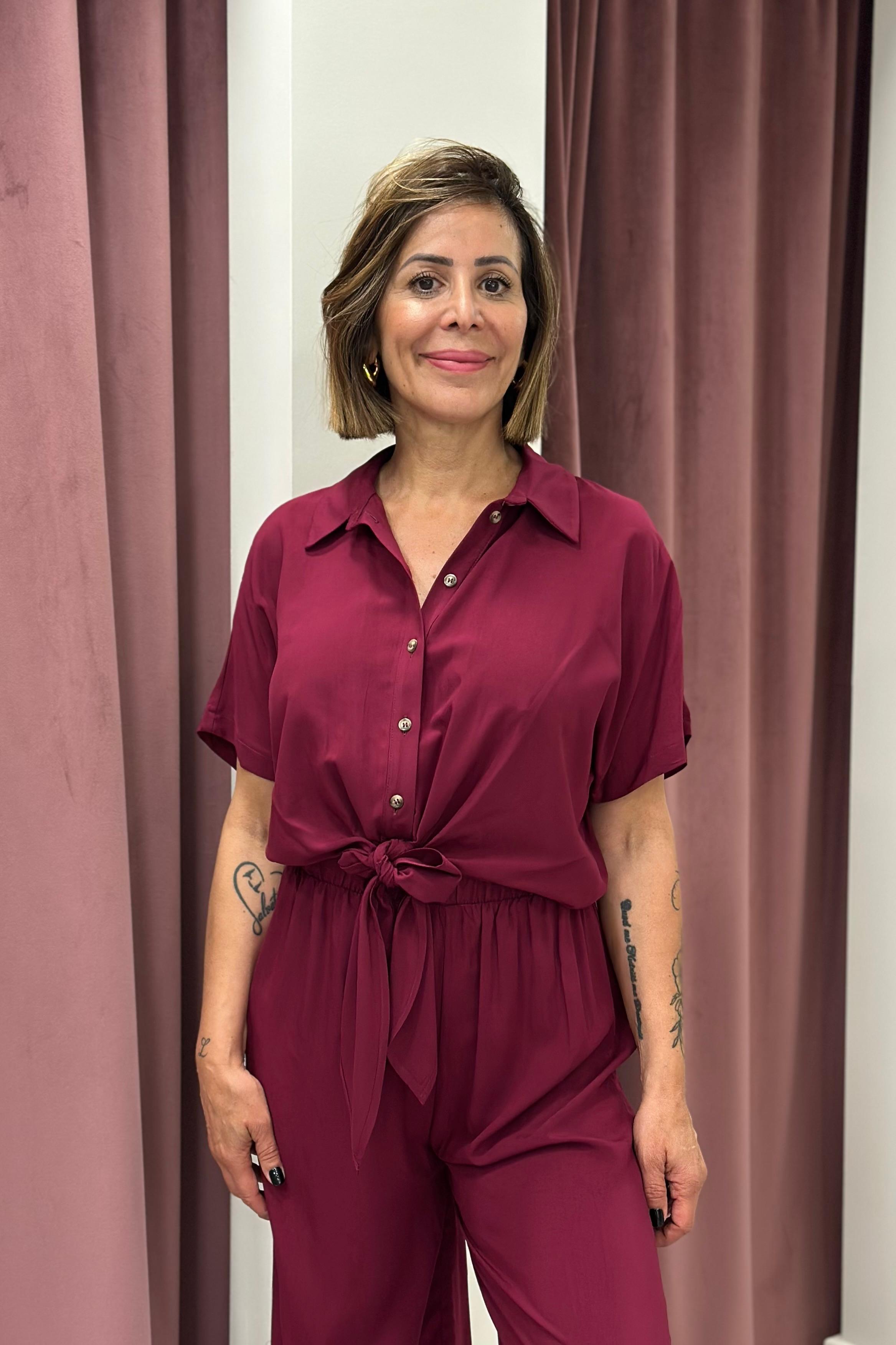 CAMICIA HAVEONE CIA-Q437 BURGUNDY