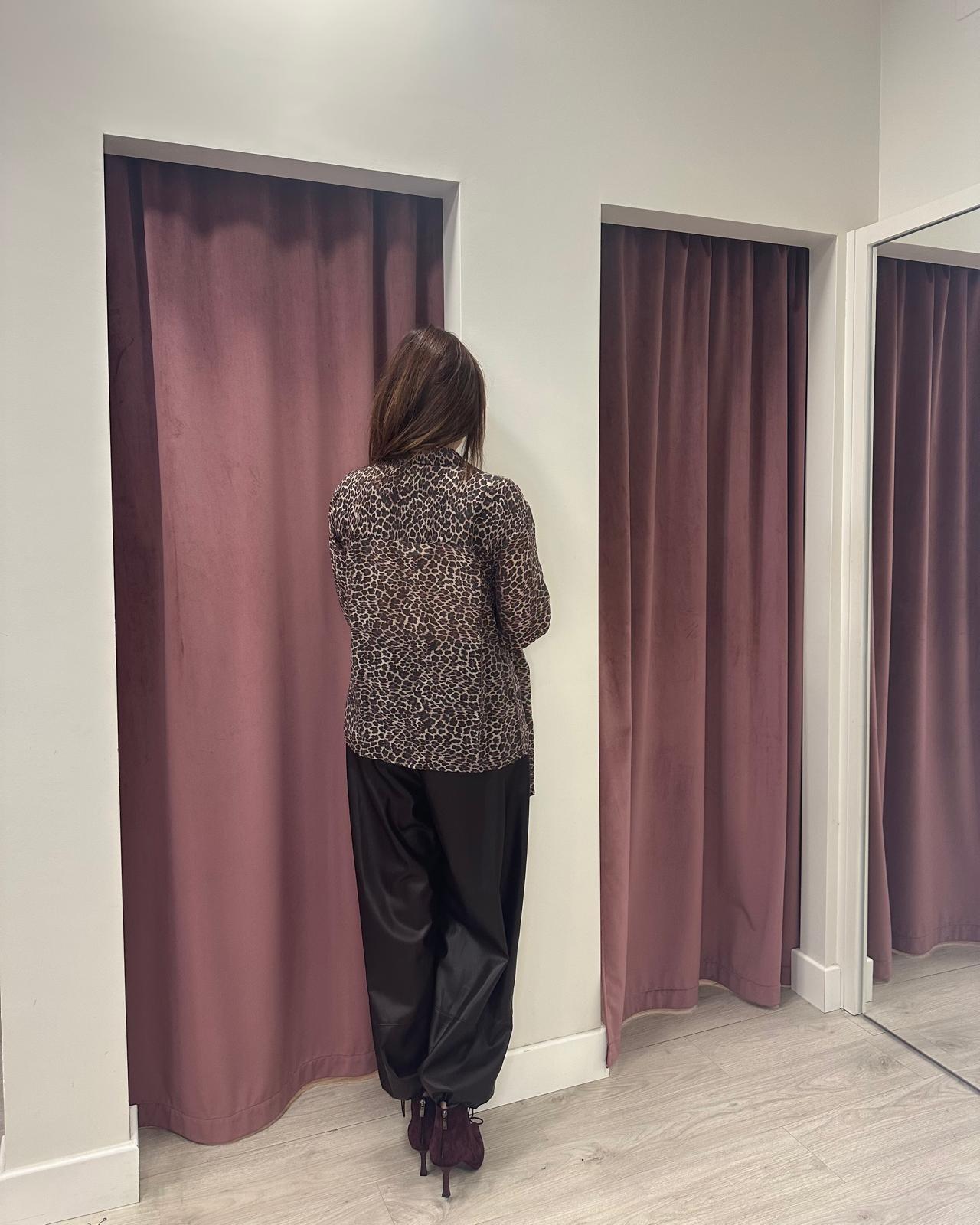 CAMICIA MACULATA ASIMMETRICA TF1198