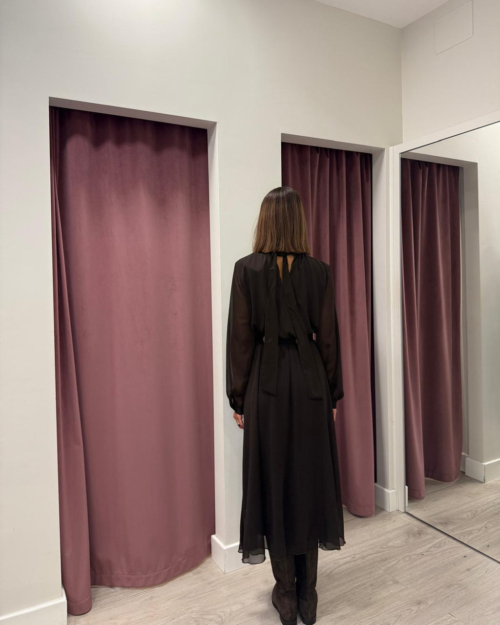 Abito lungo Tensione in 10151AT MORO