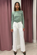 PANTALONE BIANCO TAB0025 BIANCO
