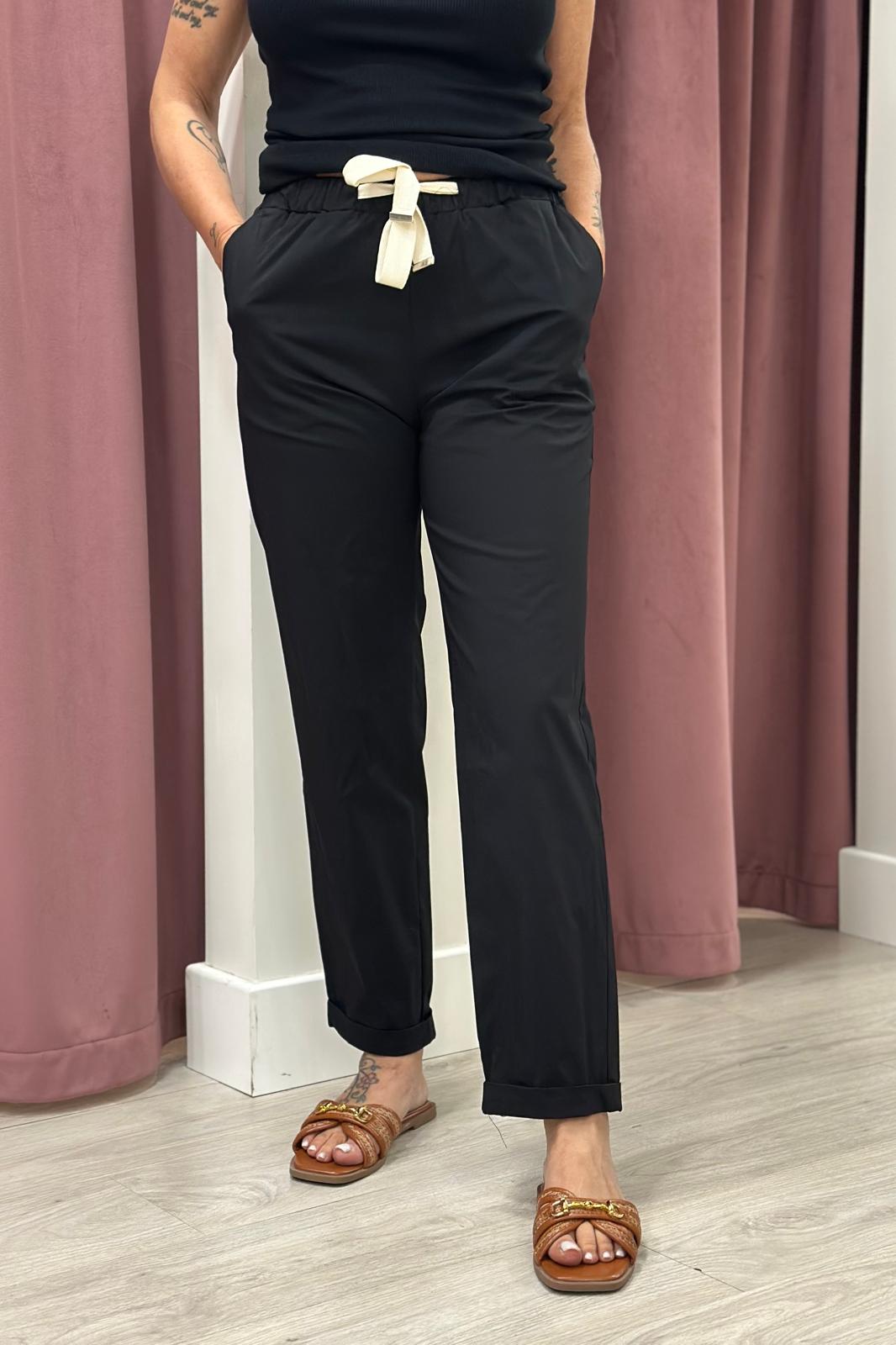 Vicolo - Pantalaccio in cotone TAB1761 NERO