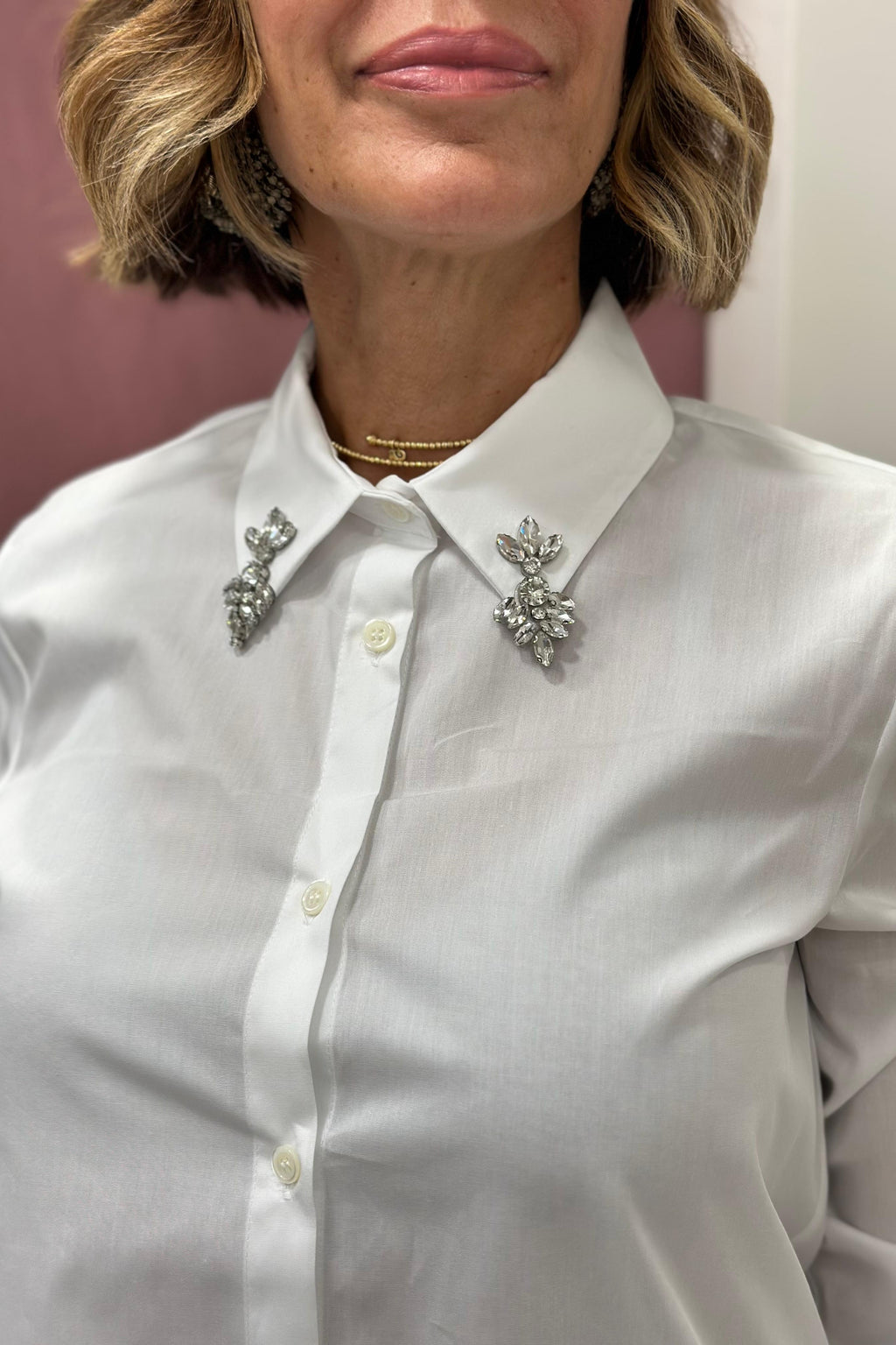 CAMICIA BIANCA CON DETTAGLI RAC0013 VICOLO