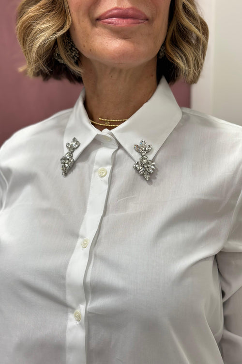 CAMICIA BIANCA CON DETTAGLI RAC0013 VICOLO