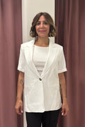 HAVEONE - GIACCA MEZZA MANICA RAYON/LINO ART.JIA-Q136 BIANCA