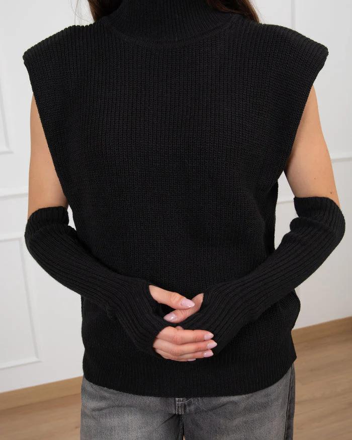 Vicolo - Manicotti in maglia a coste Art. 77320F