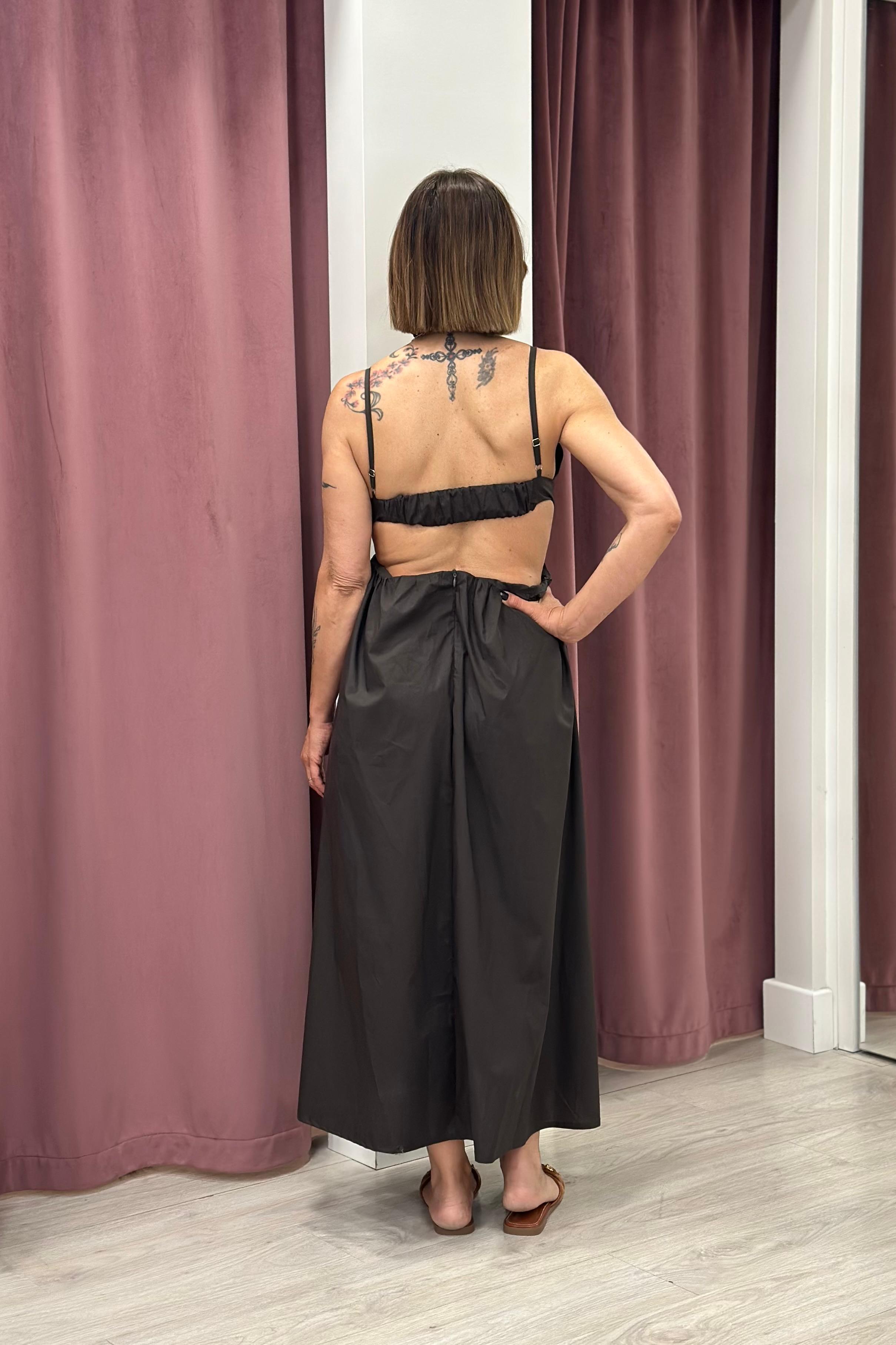 Vicolo - Abito cut out scollo v Art. TAB2911 MORO