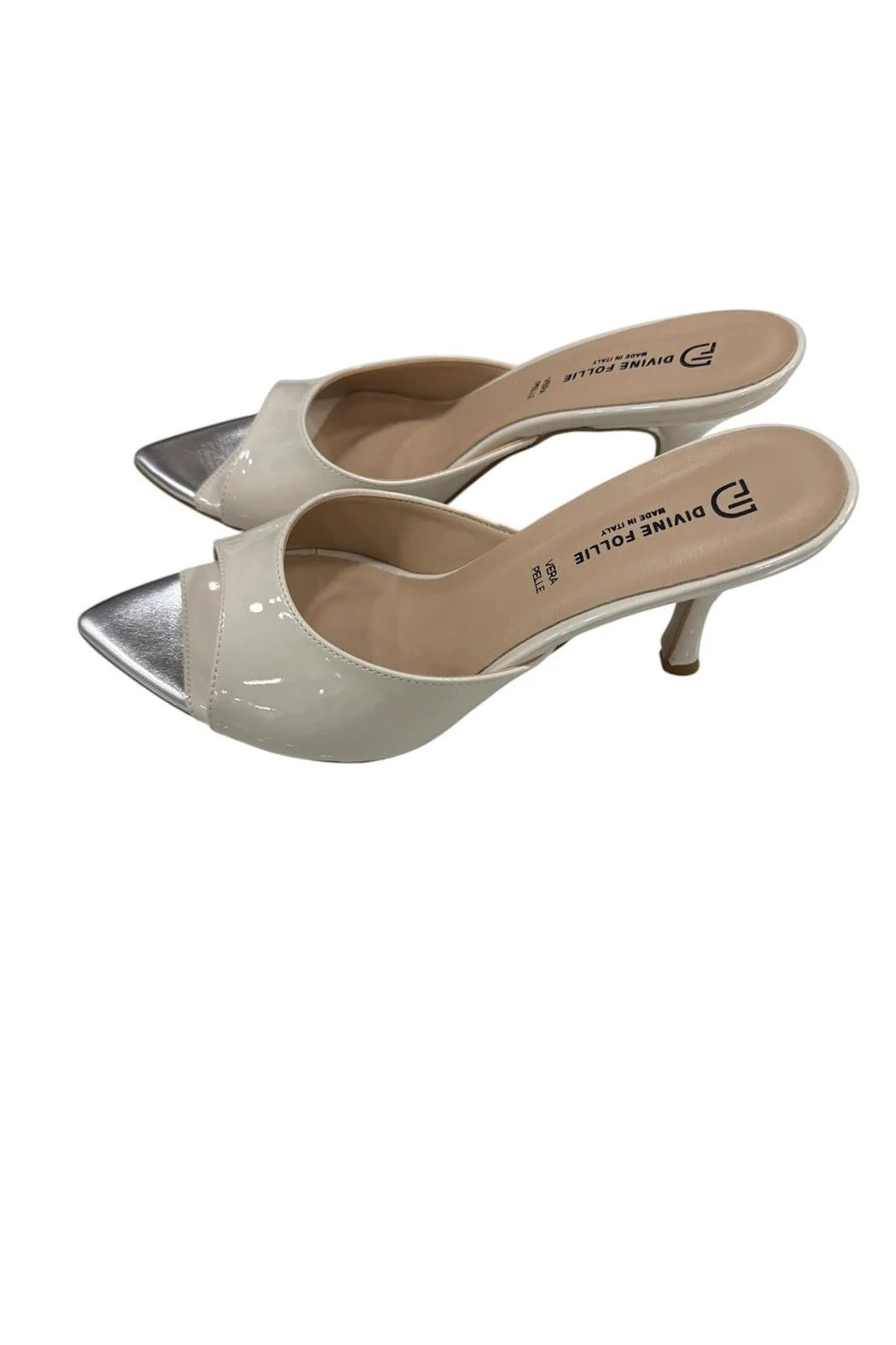 SANDALI FOGLIA VERNICE OFF WHITE