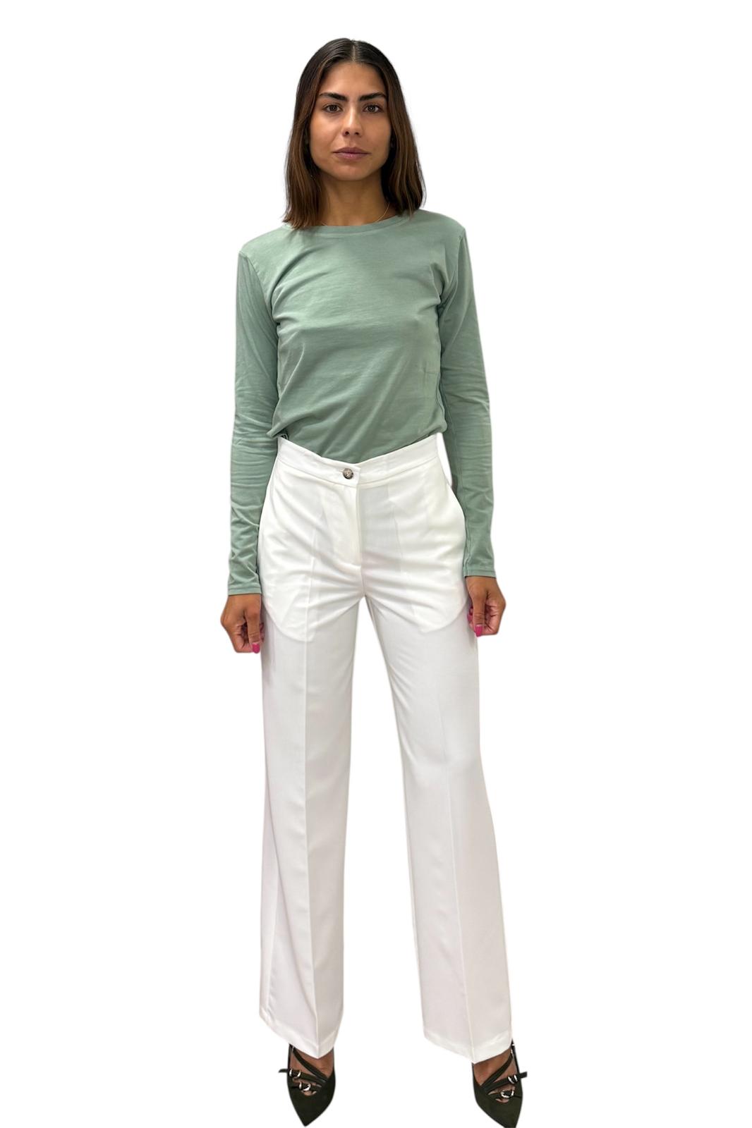 PANTALONE BIANCO TAB0025 BIANCO