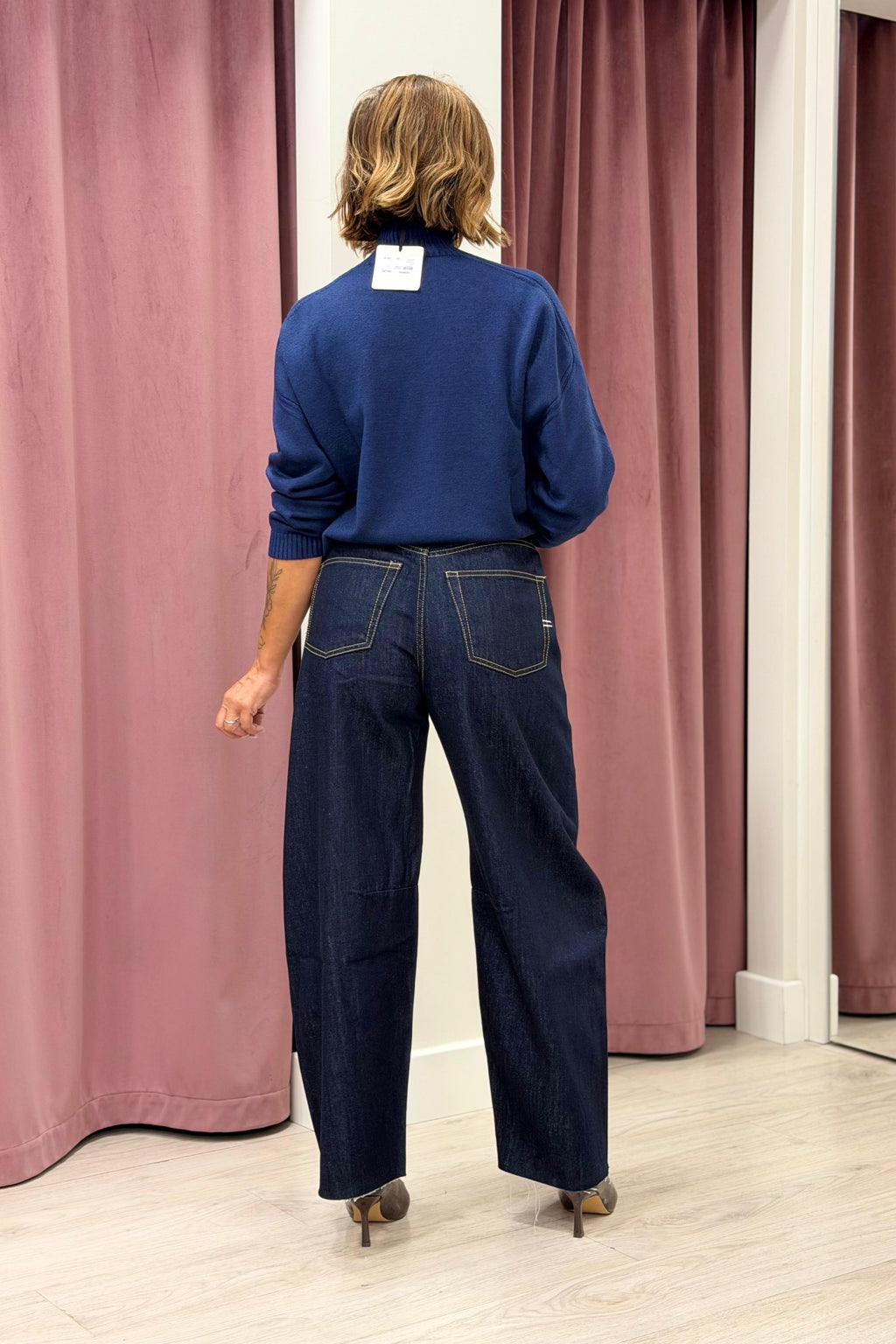 Jeans Delia Barrel Denim Rinse VICOLO