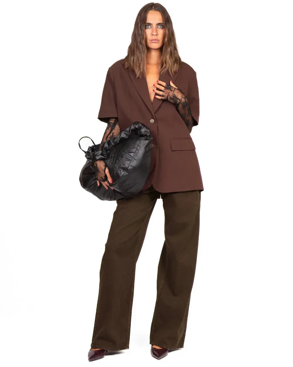 Vicolo-Jeans MIA fit wide leg - cioccolato DF5109