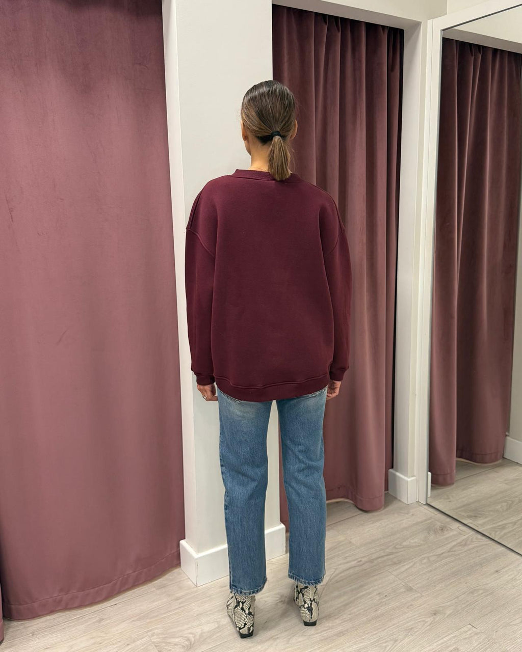 FELPA BASSOTTO RF0659 BORDEAUX