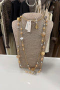 COLLANA LUNGA ARGENTO E ORO