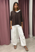 Jeans Chiara Barrel Bianco DAB5150