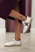Sneakers "Good Vibes" in pelle variante bordeaux Divine Follie BALY/48