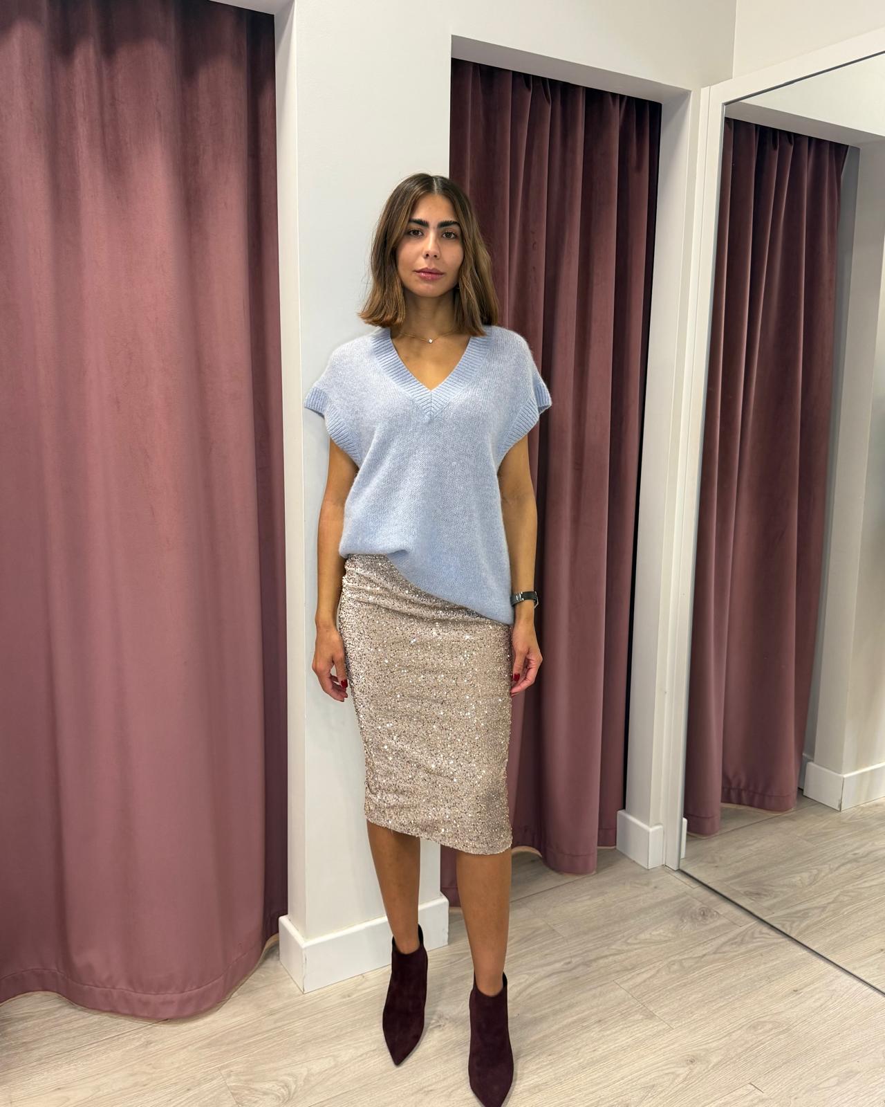 Gilet V lana e alpaca LNC-P052