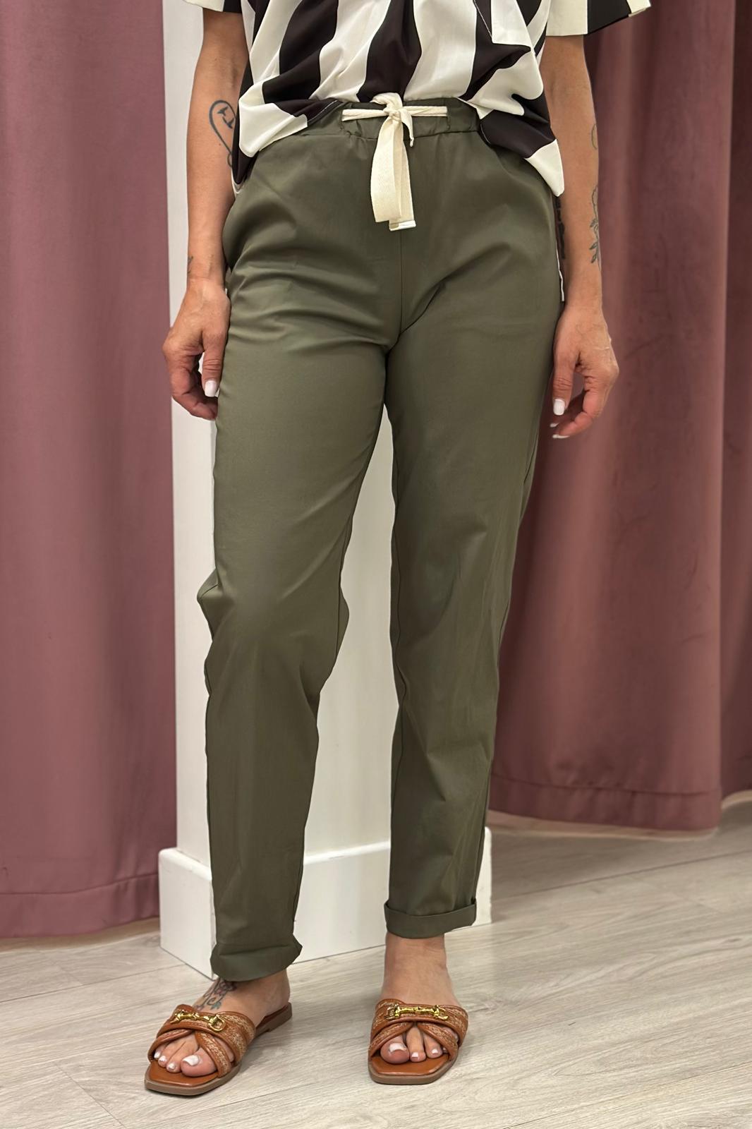 Vicolo - Pantalaccio in cotone VERDE TAB1761