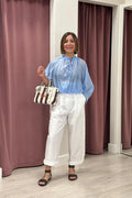 Tensione In - Pantalone con pinces 26P4516 BIANCO