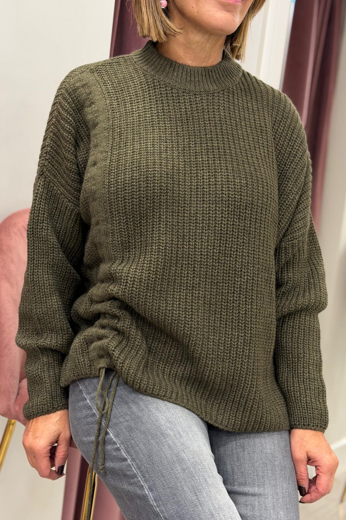 maglia CON  coulisse laterale VERDE haveone