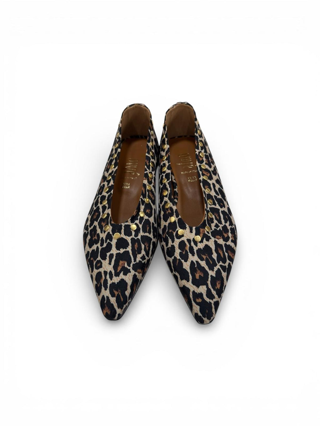 Ballerina animalier con borchie - MIELE LF411A111