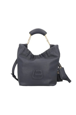 SECCHIELLO IN PELLE BLU