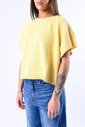 GILET OVER IN MAGLIA ART.5AB5009 - GIALLO