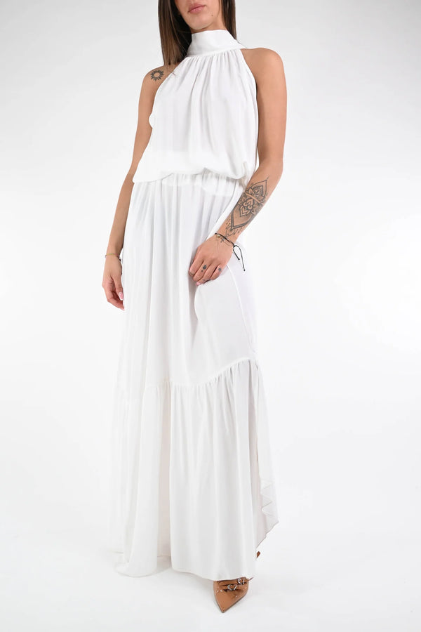 HAVEONE- COMPLETO TOP + GONNA LUNGA ART.HAD-N018 - BIANCO