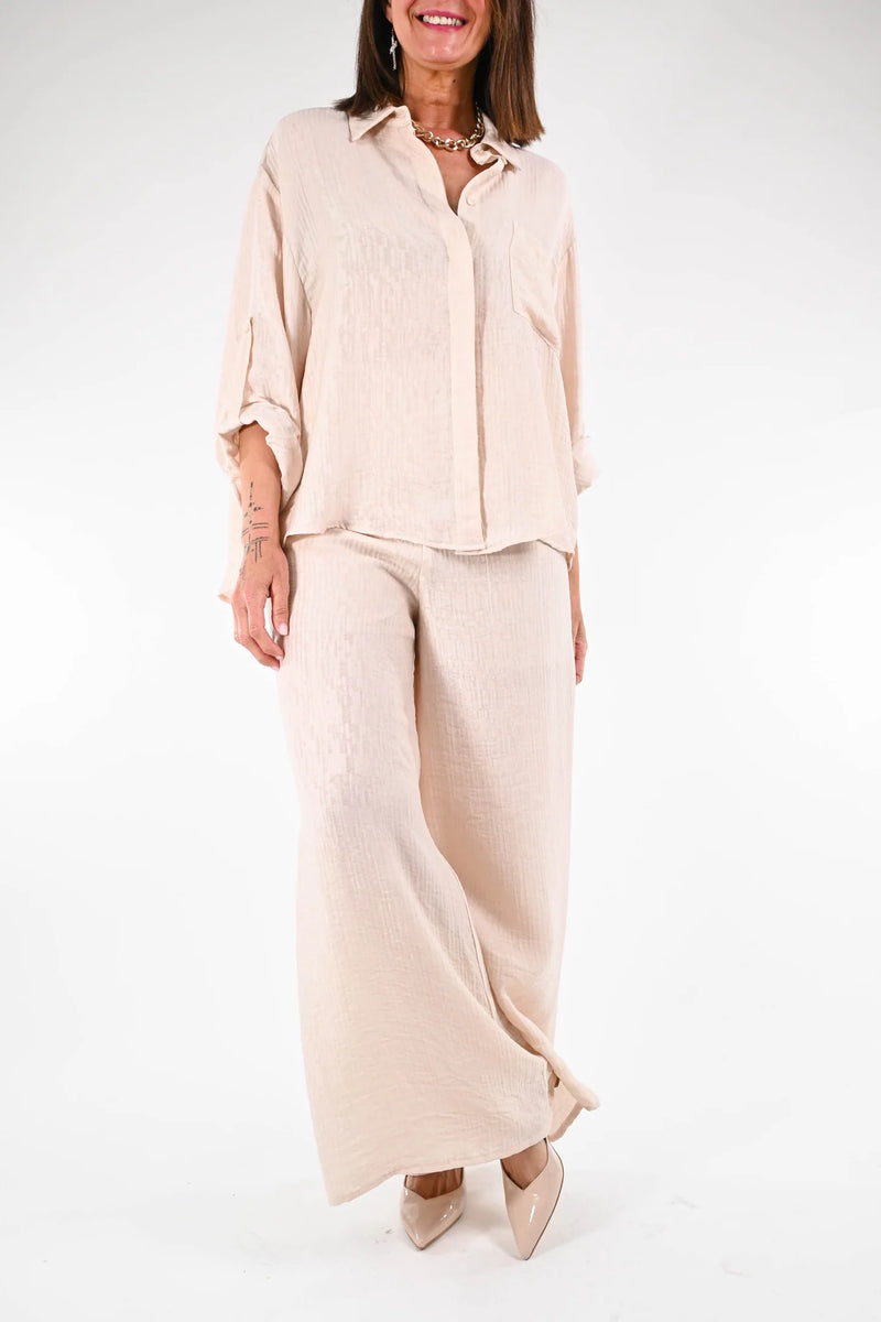 - CAMICIA VISCOSA FLUIDA ART.CMI-N200 - SABBIA