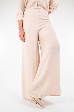 HAVEONE - PANTALONE VISCOSA FLUIDO ART.PMI-N317 - SABBIA
