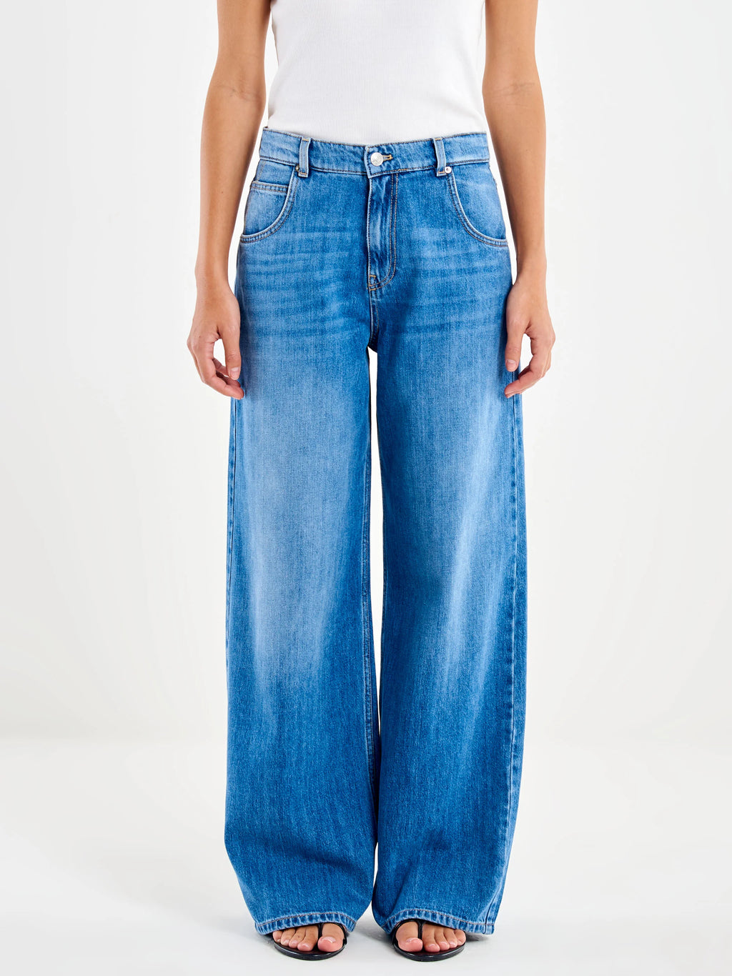Jeans Icon Mia Baggy Blu Vintage DAB5140 VINTAGE