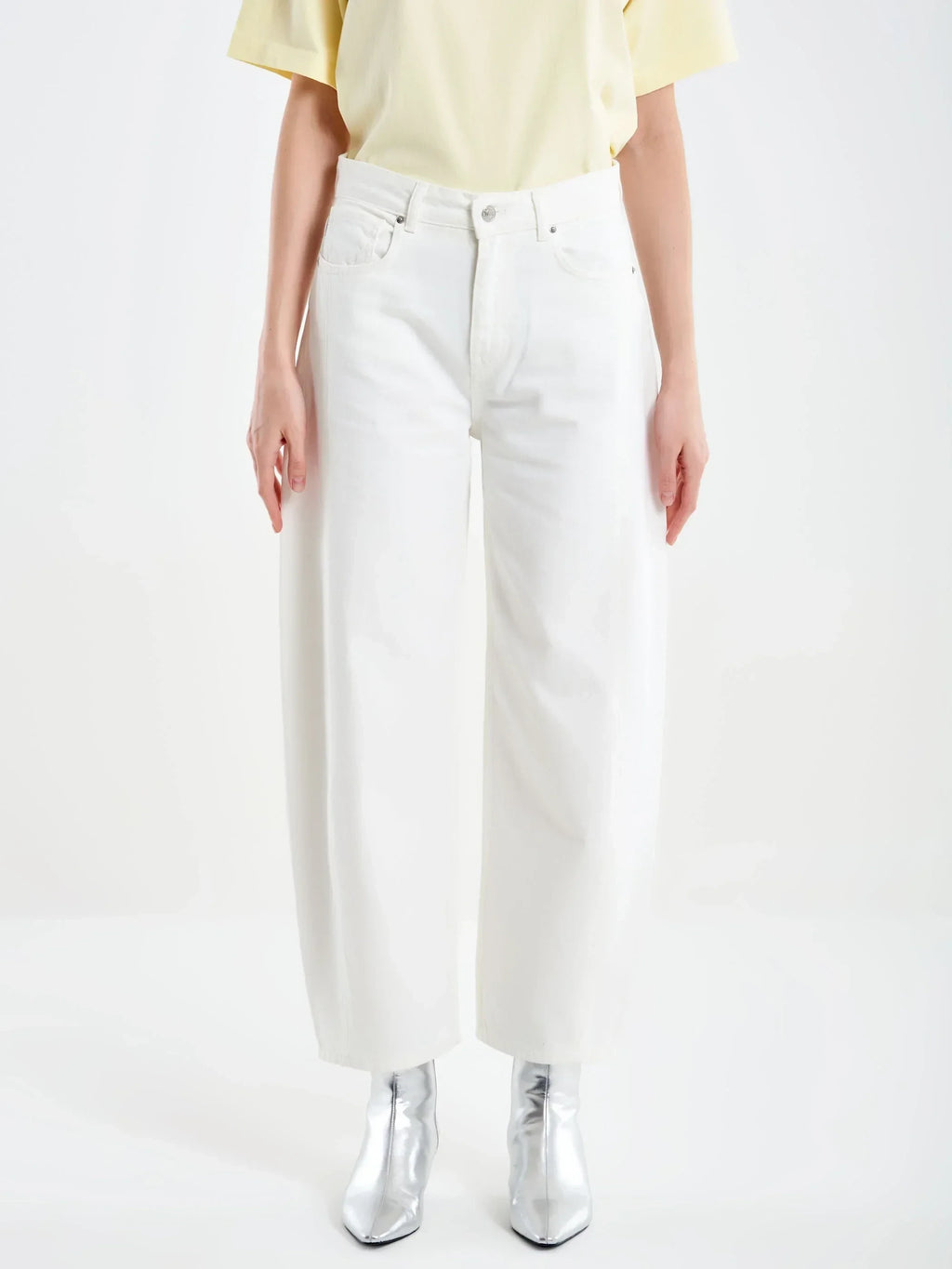 Jeans Chiara Barrel Bianco DAB5150